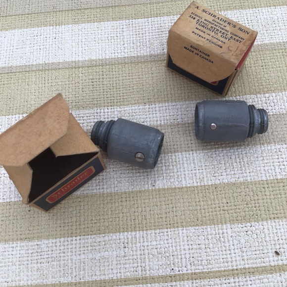 Schrader vintage nos car parts in original boxes man cave garage decor display - Picture 4 of 8